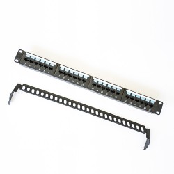 Patch Panel For Cat6 Cat5e 19''1u UTP 24 Ports Jack