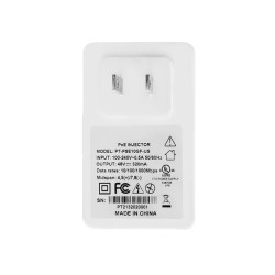 15W Wall-plug PoE Injector single port midspan Injector 48Vdc 320mA US Power Plug