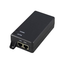 60W 10Gbps PoE Injector Protect Indoor Wall-mounted BT PoE injector Input 100-240Vac Output 55Vdc 1100mA 10G date rates