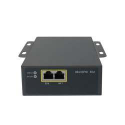 90W Gigabit POE Injector single port midspan Injector Gigabit data rates Input 100-240Vac Output 55Vdc 1750mA