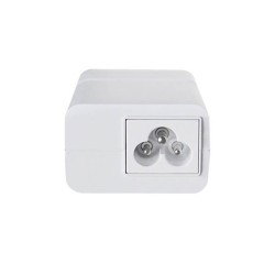 Single Port 100-240V Input EU Plug Over Ethernet Switch 320ma 48V POE Adapter 15W assive Poe Power Injector