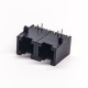 6P2C RJ11 Unshielded Jack Black Dual Port Network Module Connector DIP 6P2C RJ11 Unshielded Jack Black Dual Port Network Module Connector DIP