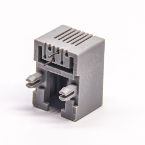 6P2C Socket rj11 Grey Plastic Right Angled DIP Type PCB Mount without LED 6P2C Socket rj11 Grey Plastic Right Angled DIP Type PCB Mount without LED