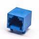 6P4C RJ11 Blue Plastic Unshielded Socket Right Angled Through Hole 6P4C RJ11 Blue Plastic Unshielded Socket Right Angled Through Hole
