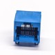 6P4C RJ11 Blue Plastic Unshielded Socket Right Angled Through Hole 6P4C RJ11 Blue Plastic Unshielded Socket Right Angled Through Hole