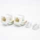 Female RJ11 Connector 4P4C Single Port Unshielded CAT3 PCB Mount Network Module Female RJ11 Connector 4P4C Single Port Unshielded CAT3 PCB Mount Network Module