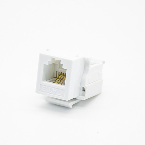 RJ11 4 Pin Connector Unshielded PCB Mount Single Port CAT3 Gold-plated Contacts RJ11 4 Pin Connector Unshielded PCB Mount Single Port CAT3 Gold-plated Contacts