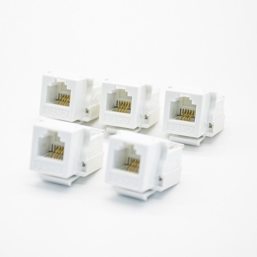 RJ11 4 Pin Connector Unshielded PCB Mount Single Port CAT3 Gold-plated Contacts RJ11 4 Pin Connector Unshielded PCB Mount Single Port CAT3 Gold-plated Contacts