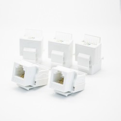 RJ11 4 Pin Connector Unshielded PCB Mount Single Port CAT3 Gold-plated Contacts