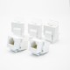RJ11 4 Pin Connector Unshielded PCB Mount Single Port CAT3 Gold-plated Contacts RJ11 4 Pin Connector Unshielded PCB Mount Single Port CAT3 Gold-plated Contacts