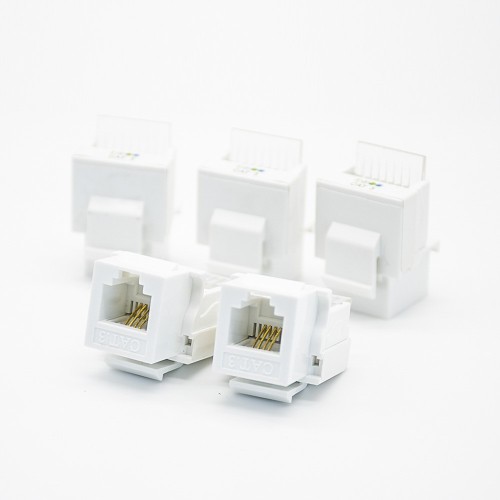 RJ11 4 Pin Connector Unshielded PCB Mount Single Port CAT3 Gold-plated Contacts RJ11 4 Pin Connector Unshielded PCB Mount Single Port CAT3 Gold-plated Contacts