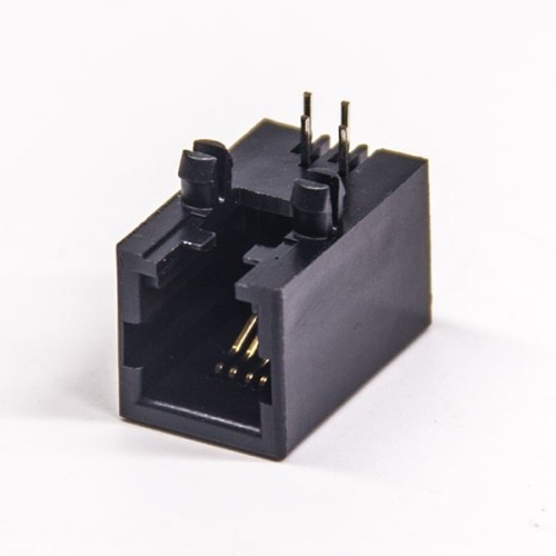 RJ11 4p4c Coupler Black Plastic Unshielded 90 Degree Ethernet Netword Socket PCB Mount RJ11 4p4c Coupler Black Plastic Unshielded 90 Degree Ethernet Netword Socket PCB Mount