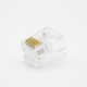 RJ11 6 Pin Through Hole Unshielded CAT3 Panel Mount RJ11 Plug RJ11 6 Pin Through Hole Unshielded CAT3 Panel Mount RJ11 Plug