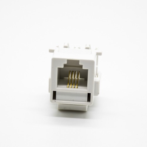 RJ11 CAT3 Network 4 Pin Single Port Panel Mount Unshielded 110 IDC Phone Module RJ11 CAT3 Network 4 Pin Single Port Panel Mount Unshielded 110 IDC Phone Module
