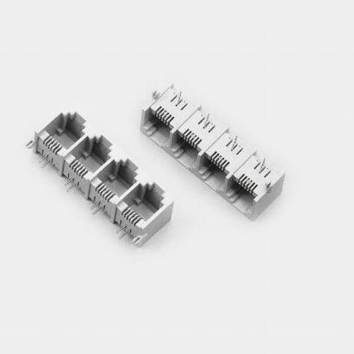 RJ11 Connector 6P2C 1*4 Female Telephone Socket without Led RJ11 Connector 6P2C 1*4 Female Telephone Socket without Led