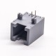 RJ11 Connector Right Angled 6P2C Unshielded Jack Gray Plastic Through Hole PCB Mount RJ11 Connector Right Angled 6P2C Unshielded Jack Gray Plastic Through Hole PCB Mount