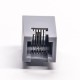 RJ11 Connector Right Angled 6P2C Unshielded Jack Gray Plastic Through Hole PCB Mount RJ11 Connector Right Angled 6P2C Unshielded Jack Gray Plastic Through Hole PCB Mount