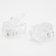 RJ11 Plug 6P2C Unshielded CAT3 Through Hole RJ12 Network Module RJ11 Plug 6P2C Unshielded CAT3 Through Hole RJ12 Network Module