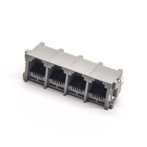 RJ11 Socket Module 1*4 180 Degree Ethernet Network Unshielded DIP RJ11 Socket Module 1*4 180 Degree Ethernet Network Unshielded DIP
