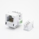 RJ11 Socket Module 4P4C Single Port White PCB Mount Unshielded CAT3 RJ11 Socket Module 4P4C Single Port White PCB Mount Unshielded CAT3