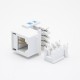 RJ11 Socket Module 4P4C Single Port White PCB Mount Unshielded CAT3 RJ11 Socket Module 4P4C Single Port White PCB Mount Unshielded CAT3