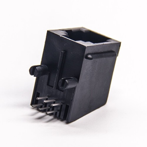 RJ11 Unshielded Connector 6P6C DIP Type Plastic Shell Without LED RJ11 Unshielded Connector 6P6C DIP Type Plastic Shell Without LED