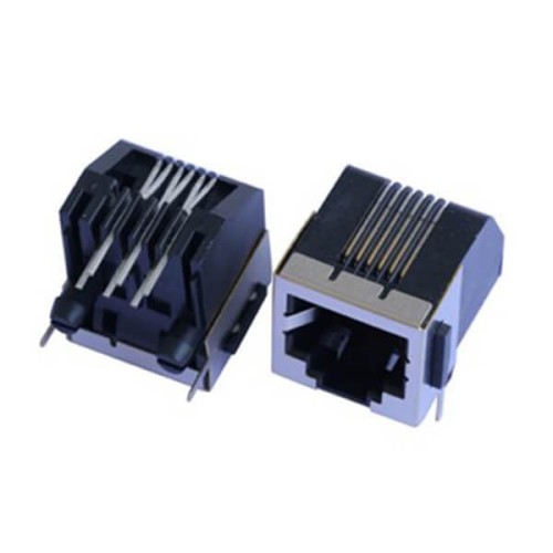 2pcs Shielded RJ12 Connector Single Port Socket Without LED 2pcs Shielded RJ12 Connector Single Port Socket Without LED
