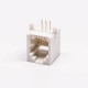 5pcs Female RJ12 Connectors 1 Port 6P White Right Angle Gold Plated Without LED 5pcs Female RJ12 Connectors 1 Port 6P White Right Angle Gold Plated Without LED