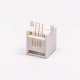 5pcs Female RJ12 Connectors 1 Port 6P White Right Angle Gold Plated Without LED 5pcs Female RJ12 Connectors 1 Port 6P White Right Angle Gold Plated Without LED