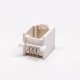 5pcs Female RJ12 Connectors 1 Port 6P White Right Angle Gold Plated Without LED 5pcs Female RJ12 Connectors 1 Port 6P White Right Angle Gold Plated Without LED