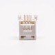 5pcs Female RJ12 Connectors 1 Port 6P White Right Angle Gold Plated Without LED 5pcs Female RJ12 Connectors 1 Port 6P White Right Angle Gold Plated Without LED