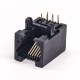 6P6C Modular Connector RJ12 Connector 90 Degree Through Hole Unshielded 6P6C Modular Connector RJ12 Connector 90 Degree Through Hole Unshielded