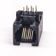 6P6C Modular Connector RJ12 Connector 90 Degree Through Hole Unshielded 6P6C Modular Connector RJ12 Connector 90 Degree Through Hole Unshielded