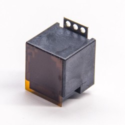 Black RJ12 Socket SMT Type 180 Degree Unshielded PCB Mount