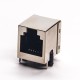 RJ12 6p6c Shielded Jack Connector Right Angled Through Hole PCB Mount RJ12 6p6c Shielded Jack Connector Right Angled Through Hole PCB Mount