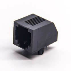 RJ12 Female Connector Without LED Ethernet Network 6p6c Right Angled DIP