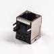 RJ12 Jack 90 Degree Single Port Modular Connector Through Hole for PCB Mount RJ12 Jack 90 Degree Single Port Modular Connector Through Hole for PCB Mount