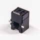 RJ12 Modular Connector Right Angled SMT Black Plastic 6p6c RJ12 Modular Connector Right Angled SMT Black Plastic 6p6c