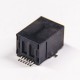 RJ12 Modular Connector Right Angled SMT Black Plastic 6p6c RJ12 Modular Connector Right Angled SMT Black Plastic 6p6c