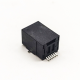 RJ12 Modular Connector Right Angled SMT Black Plastic 6p6c RJ12 Modular Connector Right Angled SMT Black Plastic 6p6c