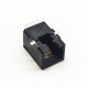 RJ12 Modular Connector Right Angled SMT Black Plastic 6p6c RJ12 Modular Connector Right Angled SMT Black Plastic 6p6c