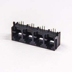 RJ12 Modular Jack 6p4c Erhernet Network Connector 1x4 port Unshielded