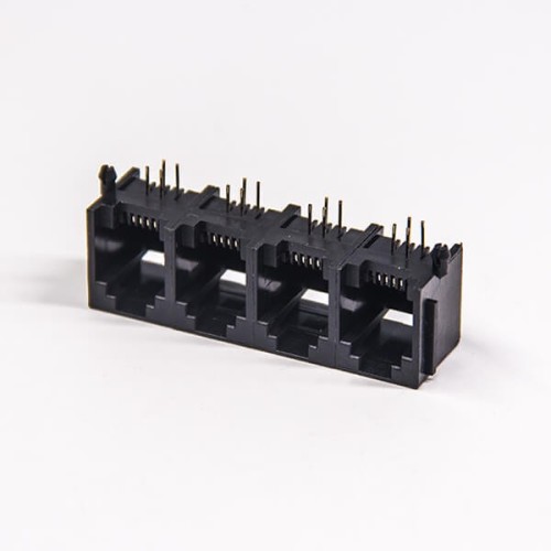 RJ12 Modular Jack 6p4c Erhernet Network Connector 1x4 port Unshielded RJ12 Modular Jack 6p4c Erhernet Network Connector 1x4 port Unshielded