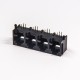 RJ12 Modular Jack 6p4c Erhernet Network Connector 1x4 port Unshielded RJ12 Modular Jack 6p4c Erhernet Network Connector 1x4 port Unshielded