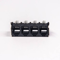 RJ12 Modular Jack 6p4c Erhernet Network Connector 1x4 port Unshielded