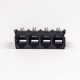 RJ12 Modular Jack 6p4c Erhernet Network Connector 1x4 port Unshielded RJ12 Modular Jack 6p4c Erhernet Network Connector 1x4 port Unshielded