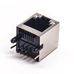 RJ12 Shielded Connectors 90 Degree Through Hole 6p6C PCB Mount
