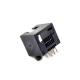 RJ12 Socket 6p6c Connector Black Angled Through Hole for PCB Mount RJ12 Socket 6p6c Connector Black Angled Through Hole for PCB Mount