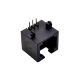 RJ12 Socket 6p6c Connector Black Angled Through Hole for PCB Mount RJ12 Socket 6p6c Connector Black Angled Through Hole for PCB Mount