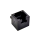 RJ12 Socket 6p6c Connector Black Angled Through Hole for PCB Mount RJ12 Socket 6p6c Connector Black Angled Through Hole for PCB Mount